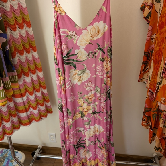 Maaji Floral Pink Maxi Dress - Picture 3 of 6